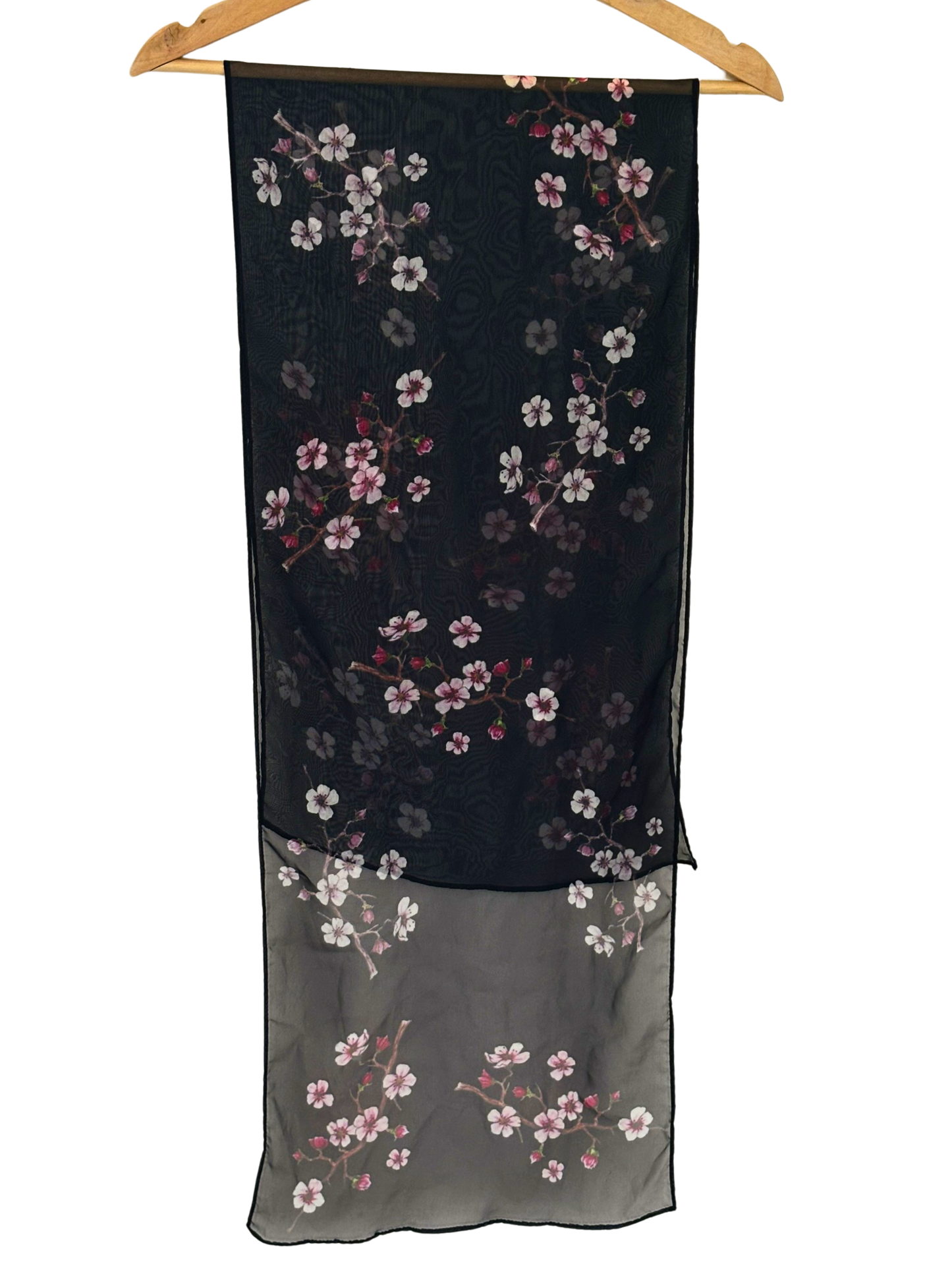 Cherry Bloom Silk Micro Scarf