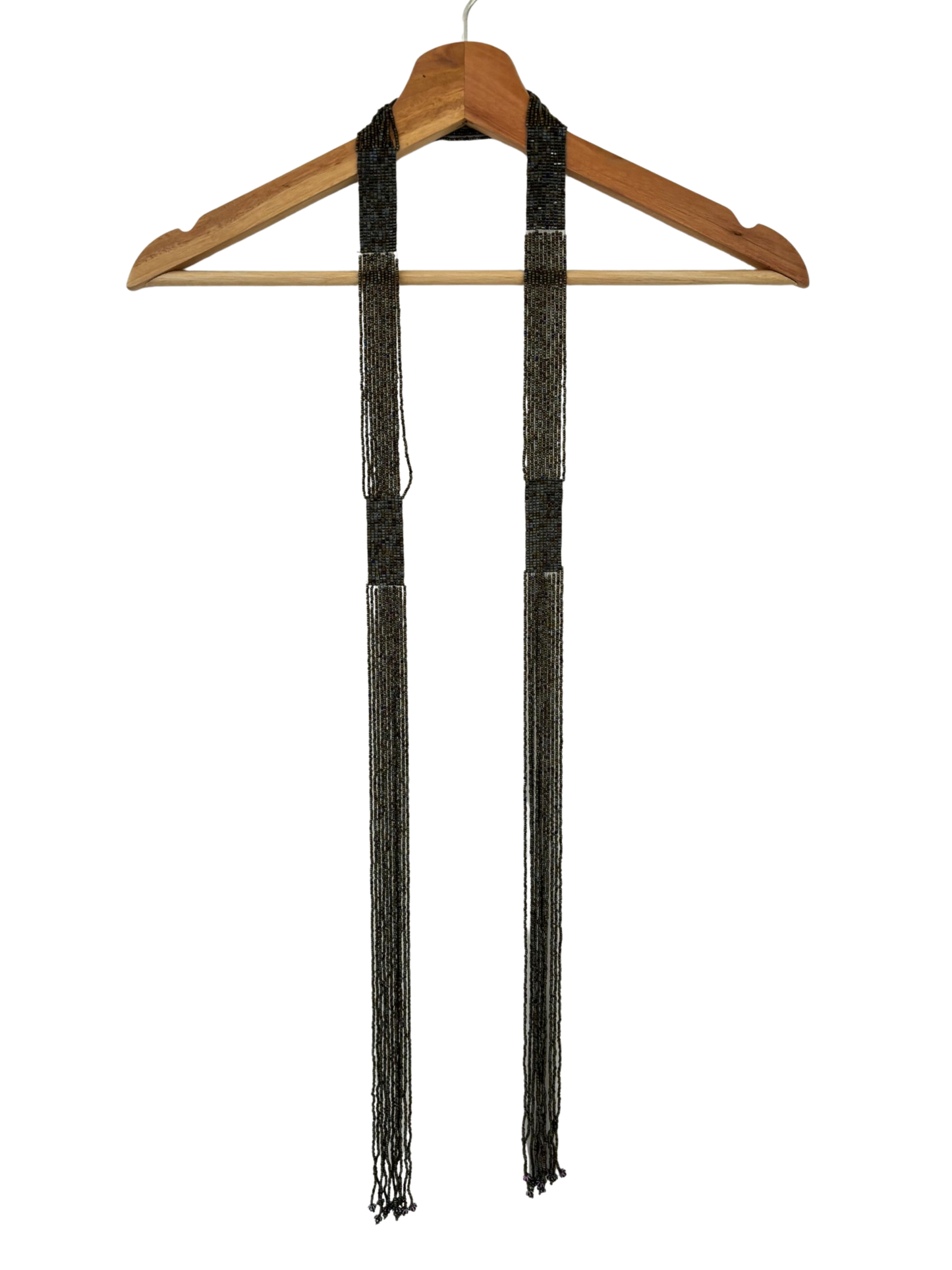 Beaded Micro Scarf Petrol