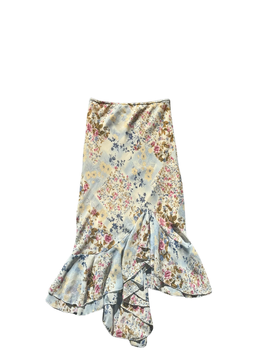 Y2K Flower Fest Midi Skirt