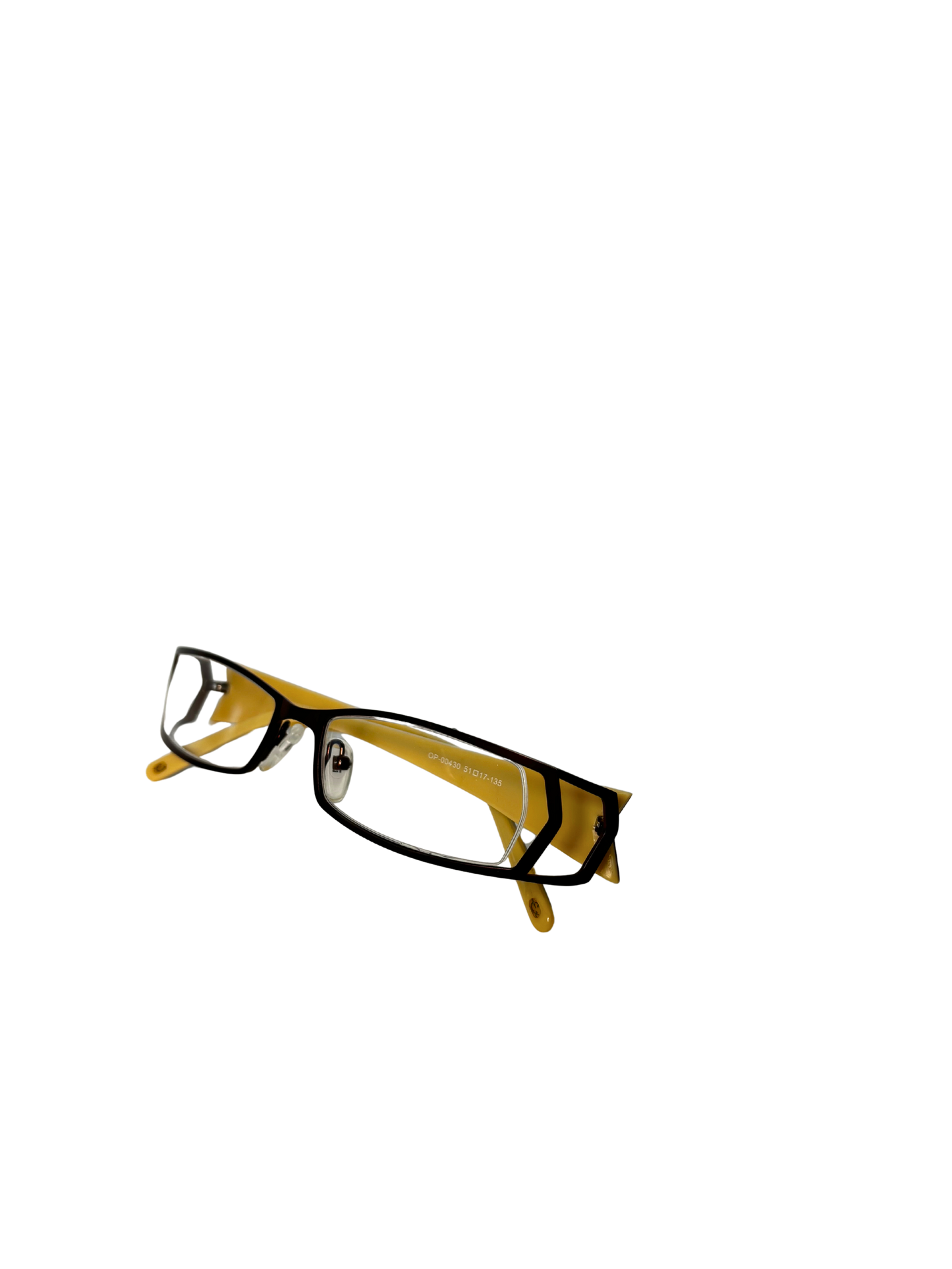 Safari 90's Clear Square Style Glasses