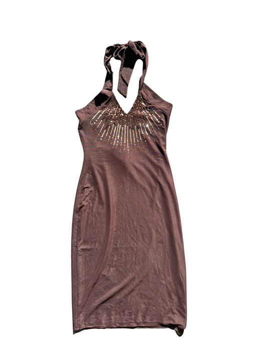 Y2K Chocolate Midi Dress