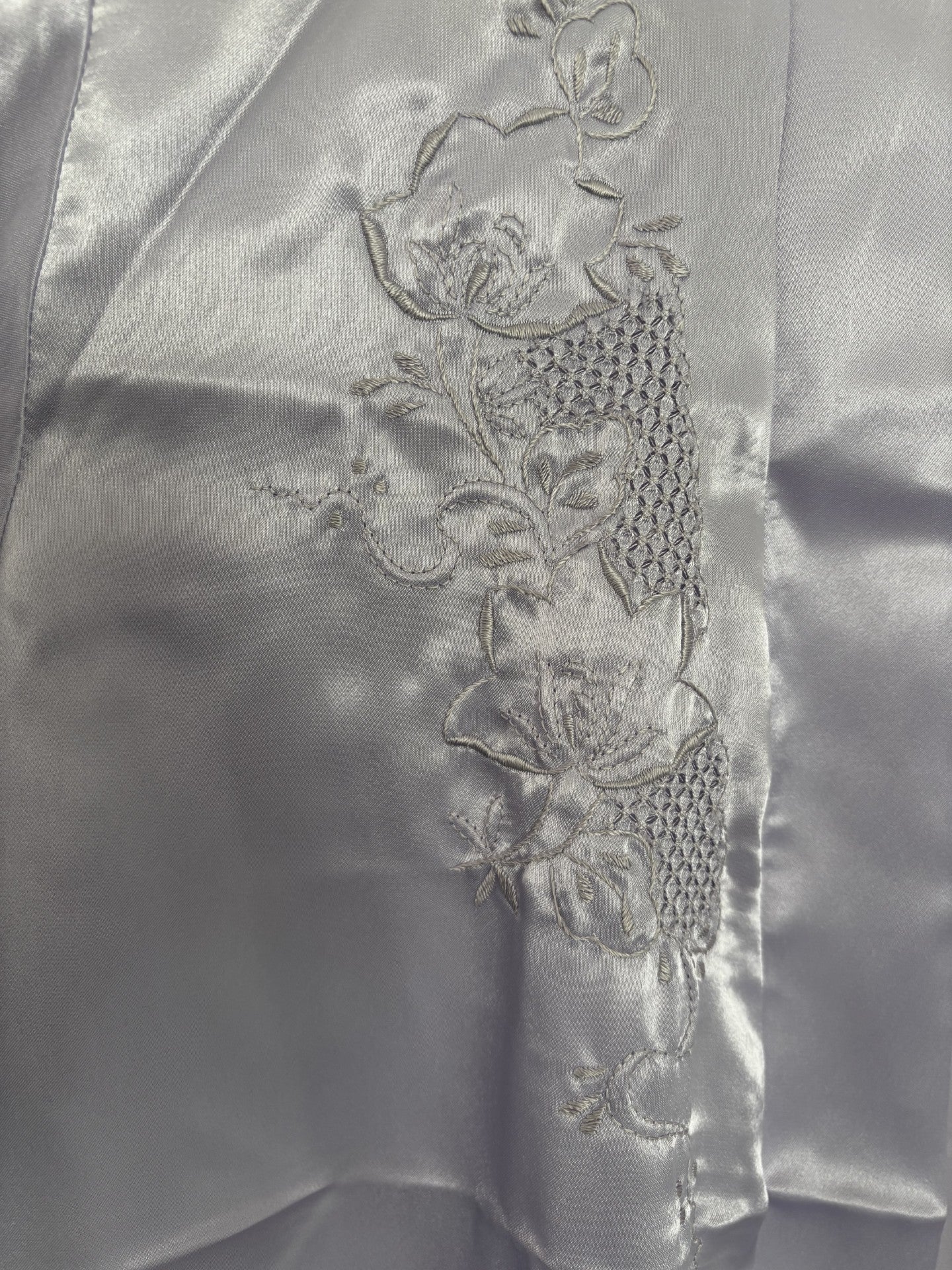 Silk Hand Embroidered Dressing Gown
