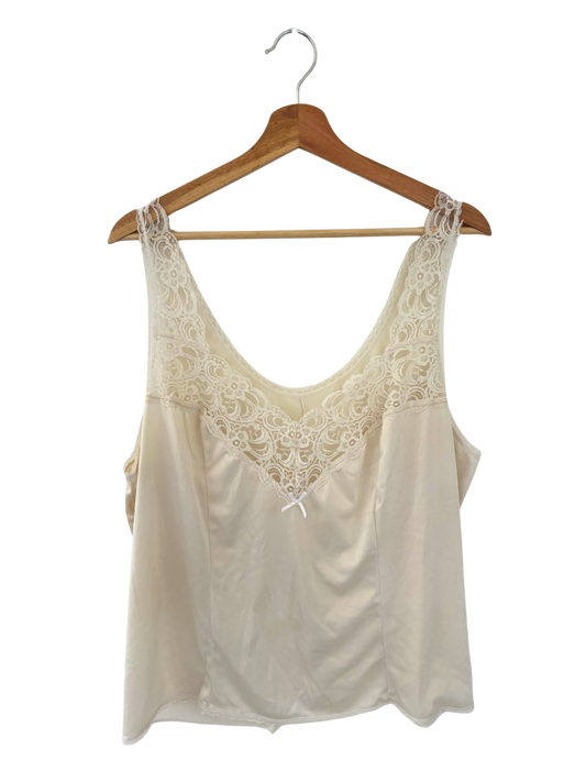 Cream Satin Cami