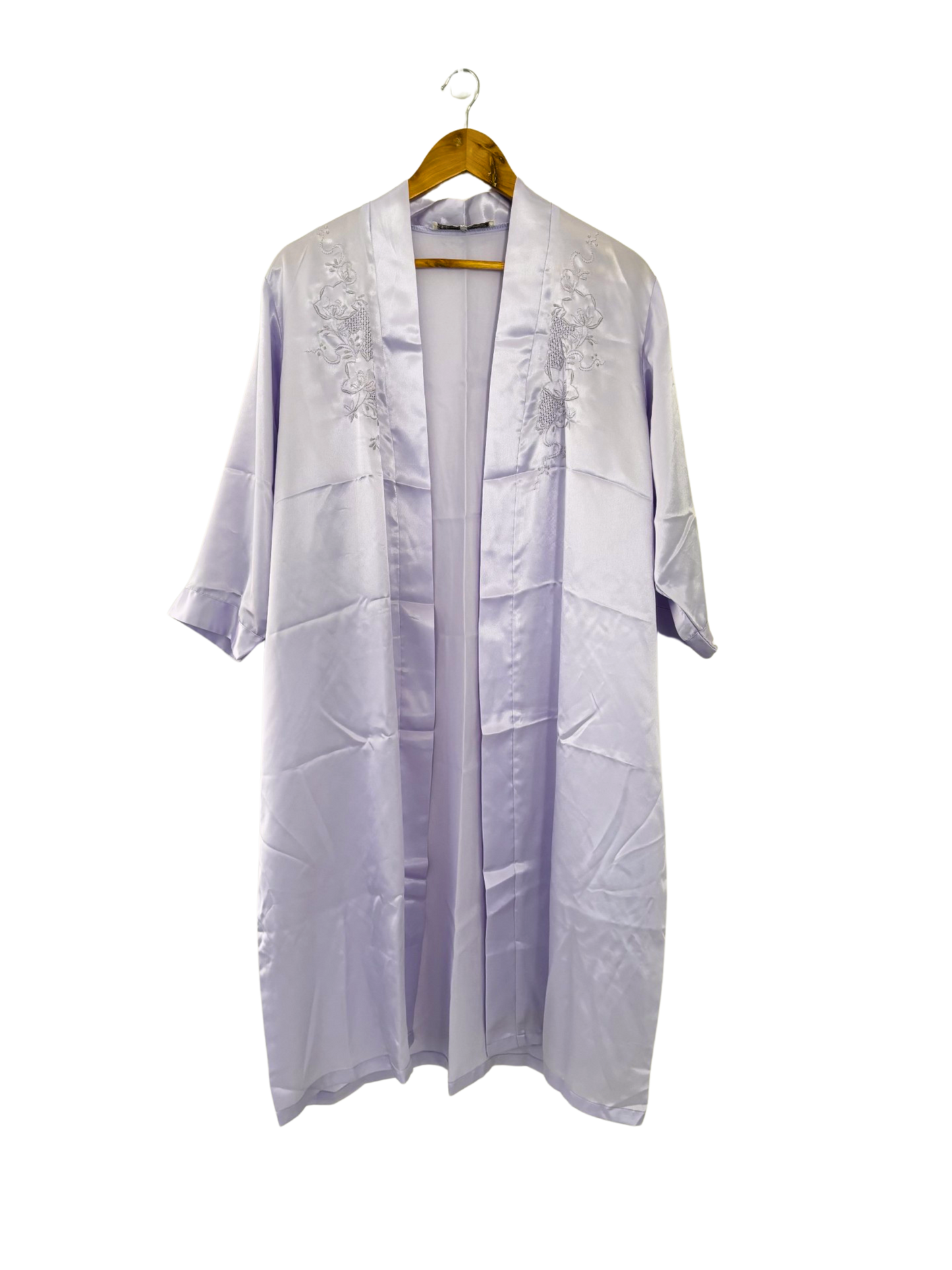 Silk Hand Embroidered Dressing Gown