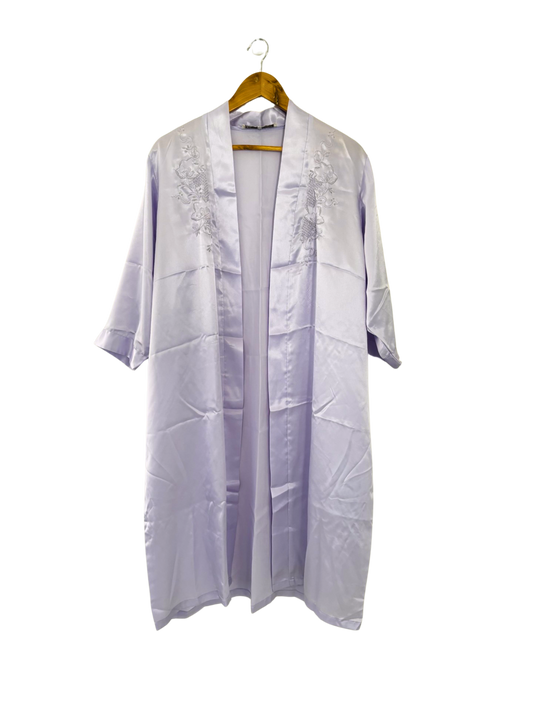 Silk Hand Embroidered Dressing Gown